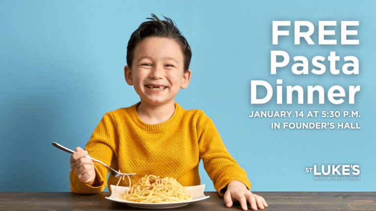 FREE Pasta Dinner + Adult Ministry Class Preview